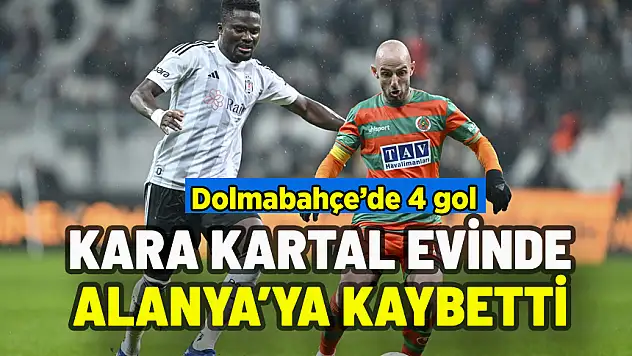 KARA KARTAL EVİNDE ALANYASPOR'A MAĞLUP OLDU