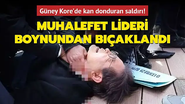 KAN DONDURAN ANLAR: GÜNEY KORE MUHALEFET LİDERİ BOYNUNDAN BIÇAKLANDI!