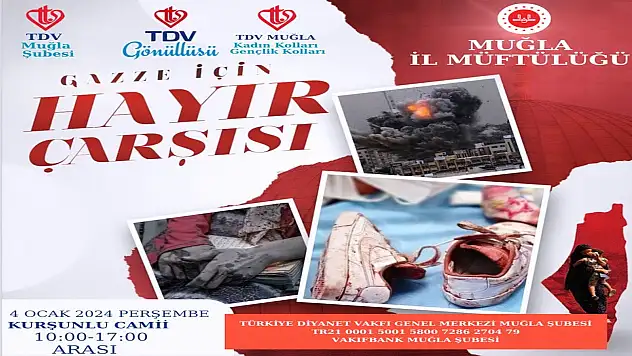 GAZZE İÇİN HAYIR ÇARŞISI