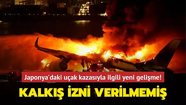 JAPONYA'DA UÇAK KAZASIYLA İLGİLİ YENİ GELİŞME