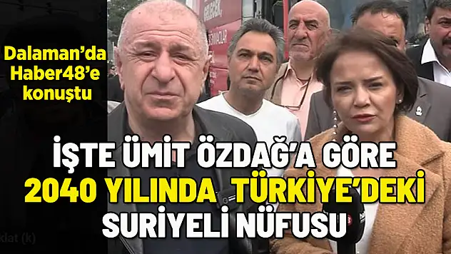ÜMİT ÖZDAĞ 16 YIL SONRA TÜRKİYE'DE OLACAK SURİYELİ SAYISINI AÇIKLADI