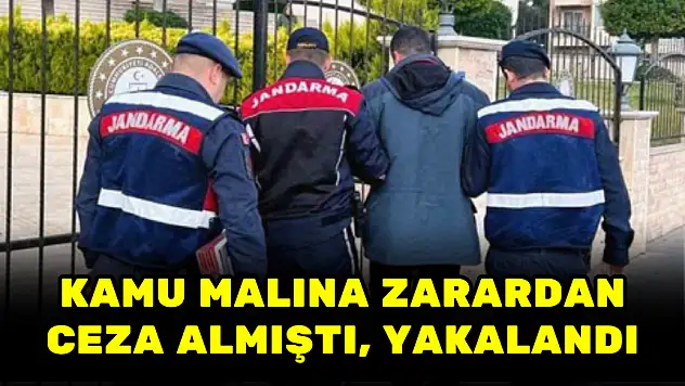KAMU MALINA ZARARDAN CEZA ALMIŞTI, YAKALANDI