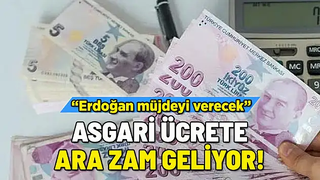 ASGARİ ÜCRETE ARA ZAM! 'ERDOĞAN AÇIKLAYACAK' DİYE DUYURDU