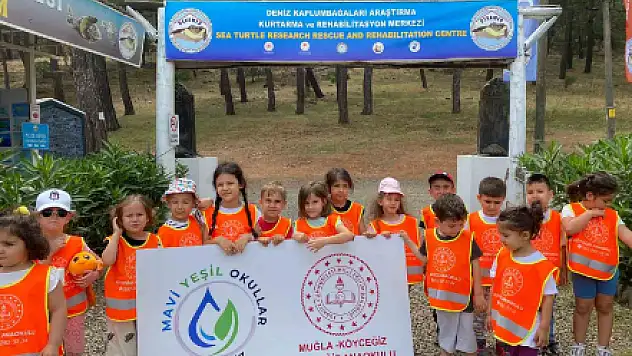 KÖYCEĞİZLİ ÇOCUKLARA DENİZ KAPLUMBAĞALARI TANITILDI