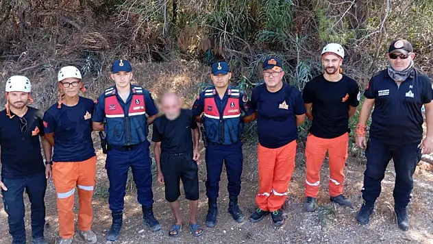 DATÇA'DA KAYBOLAN 74 YAŞINDAKİ ALZHEİMER HASTASI KISA SÜREDE BULUNDU