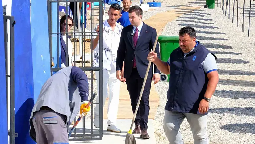 Mandalinci, saha çalışmaları için Kumbahçe'yi gezdi