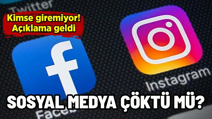 FACEBOOK VE INSTAGRAM'A ERİŞİM SORUNU