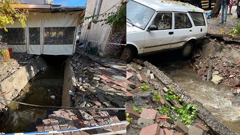 Vatandaş 15 gündür Dalyan'da yağışlarda çöken yola çözüm bekliyor! Yetkililerden tık yok
